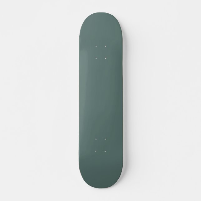 Skateboard Couleur verte solide Eucalyptus | Hex# 5B7570 (Devant)