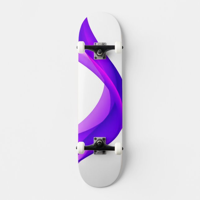 Skateboard Couleur violet pastel (Recto)