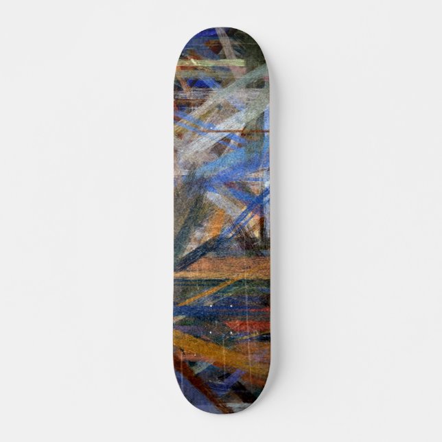 Skateboard Couleurs Abstraites de peinture #16 (Devant)