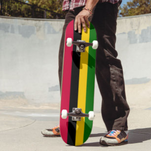 Skateboard Couleurs africaines - Grandes Motifs