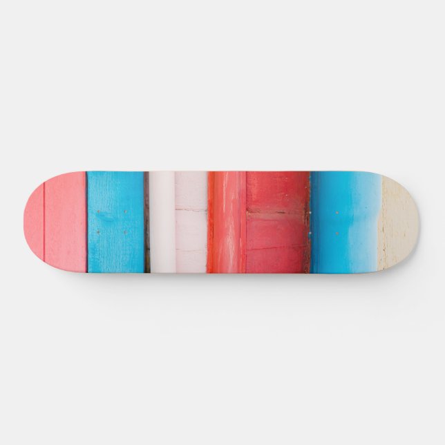 Skateboard Couleurs caribéennes - abstrait (Horz)