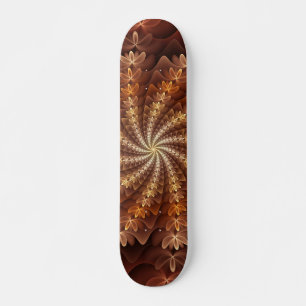 Skateboard Couleurs chaudes, Trippy Moderne Motif d'art fract