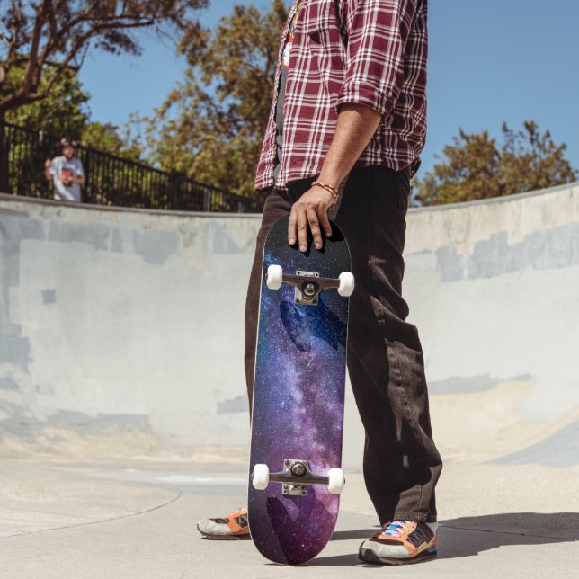 Skateboard Couleurs claires de la voie lactée (Extérieur 2)