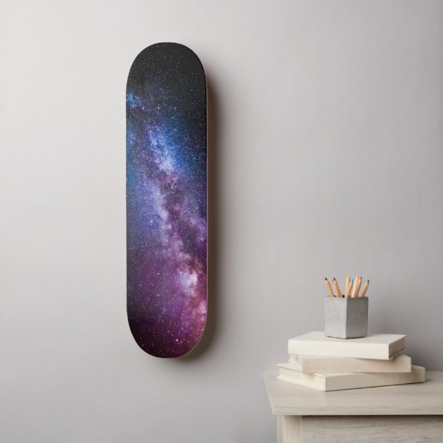 Skateboard Couleurs claires de la voie lactée (Art mural)