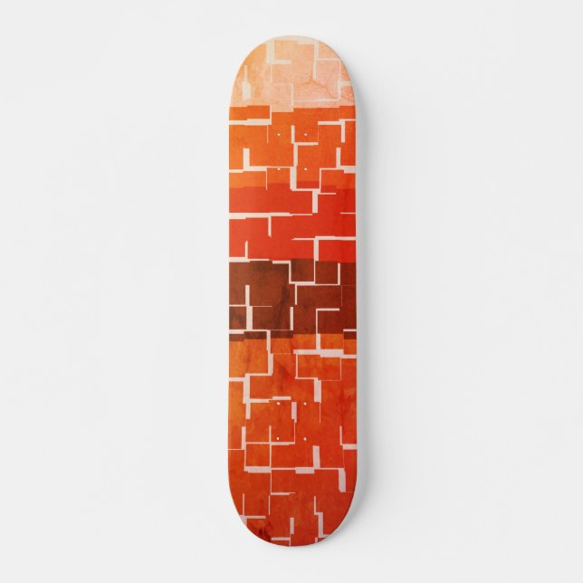 Skateboard Couleurs d'automne cool rustiques (Devant)