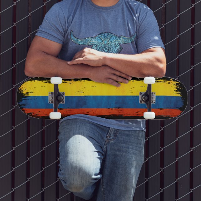 Skateboard Couleurs de Colombie (Extérieur 3)