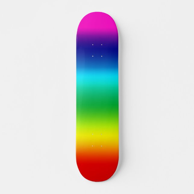 Skateboard Couleurs de l'arc-en-ciel (Devant)