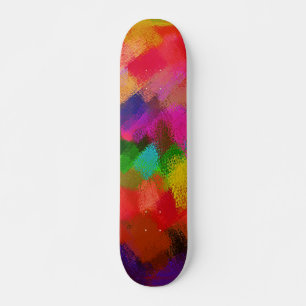 Skateboard Couleurs de peinture abstraite #3