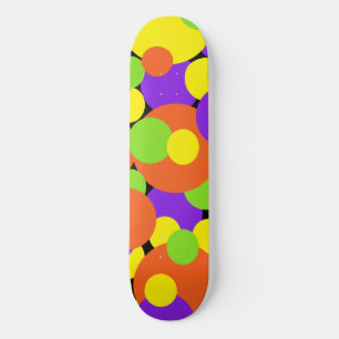 Skateboard Couleurs d'Halloween Cercles