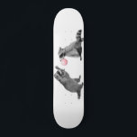 Skateboard Coupables Raccoons avec gomme à bulles<br><div class="desc">Cette conception peut être personnalisée en choisissant l'option customiser pour ajouter du texte ou apporter d'autres modifications. Si ce produit a la possibilité de transférer la conception à un autre article, veuillez vous assurer d'ajuster la conception en fonction des besoins. Communiquez avec moi à colorflowcreations@gmail.com si vous désirez obtenir ce...</div>