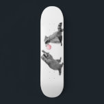Skateboard Coupables Raccoons avec gomme à bulles<br><div class="desc">Cette conception peut être personnalisée en choisissant l'option customiser pour ajouter du texte ou apporter d'autres modifications. Si ce produit a la possibilité de transférer la conception à un autre article, veuillez vous assurer d'ajuster la conception en fonction des besoins. Communiquez avec moi à colorflowcreations@gmail.com si vous désirez obtenir ce...</div>