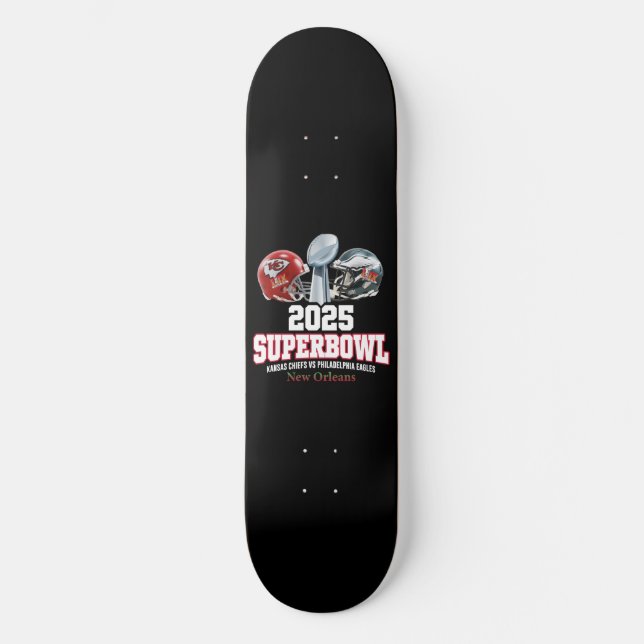 Skateboard Coupe du Super Bowl 2025 (Recto)