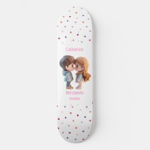 Skateboard Couple Couple Personnaliser Mariage Date Skateboar