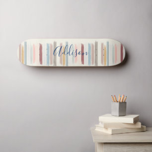 Skateboard Coups de pinceau pastel personnalisés