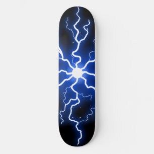 Skateboard Courant électrique bleu cool