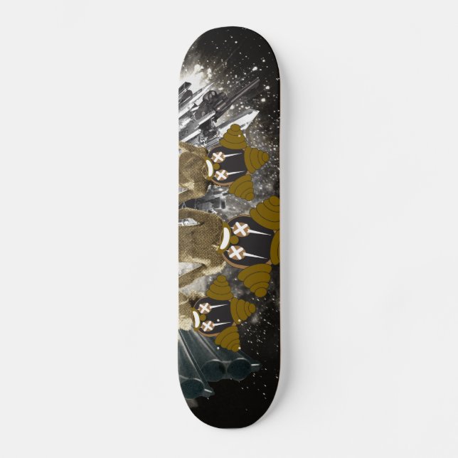 Skateboard Courez pour l'espace (Recto)