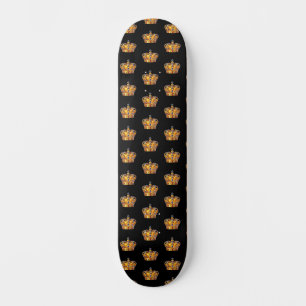 Skateboard Couronne royale en or