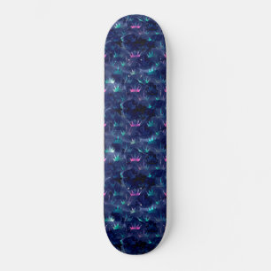 Skateboard Couronnes de sirène roses et bleues aléatoires