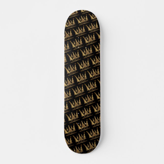 Skateboard Couronnes d'or (Devant)