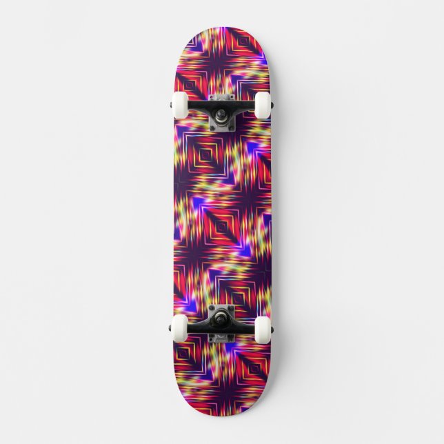 Skateboard Coussin iPhone jetable avec des lignes abstraites  (Recto)