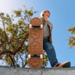 Skateboard Cowboy Rustique pays occidental à outils en cuir i<br><div class="desc">Rustic western country motif,  planche à roulettes en cuir à outils. Accessoires de décoration mode Cowboy.</div>