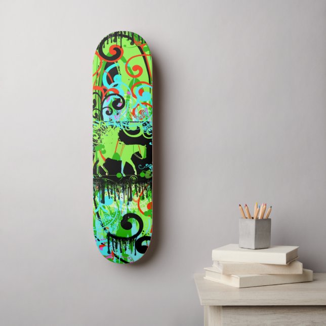Skateboard Cowgirl Grunge (Art mural)