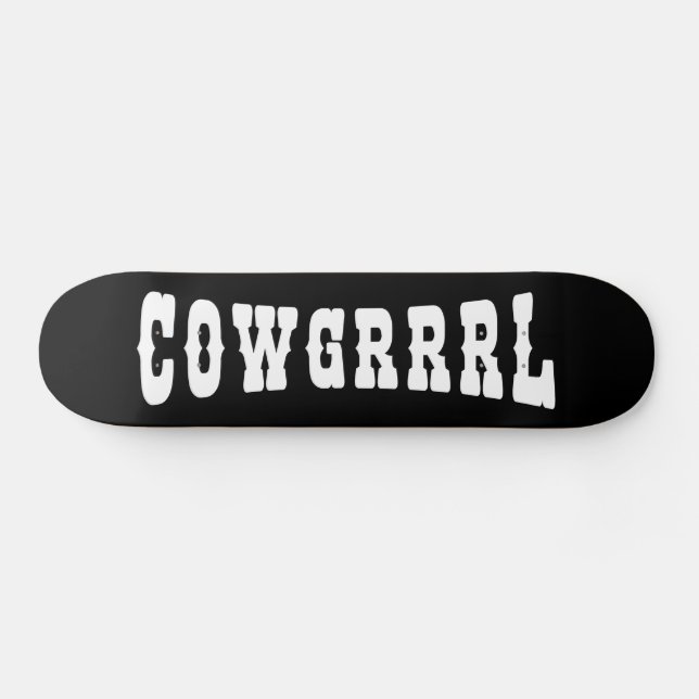 SKATEBOARD COWGRRRL (Horz)