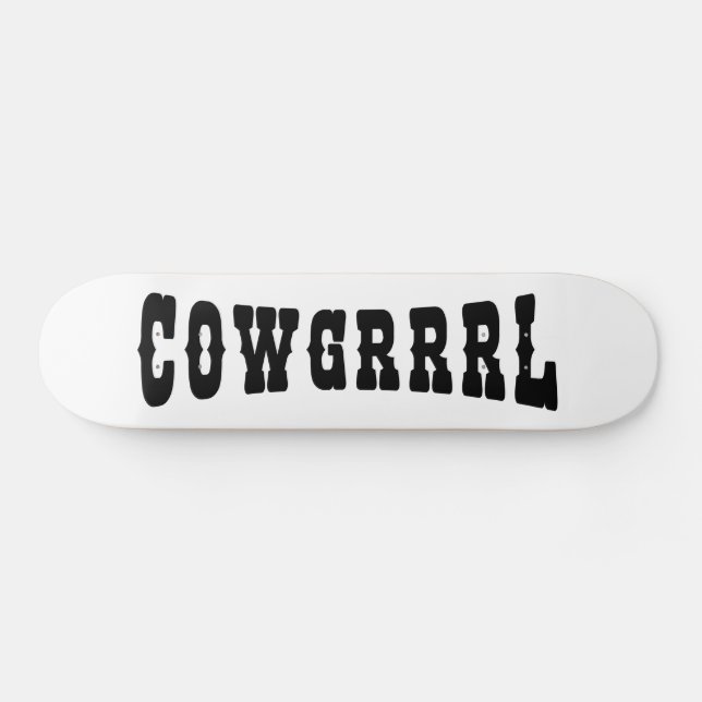 SKATEBOARD COWGRRRL (Horz)