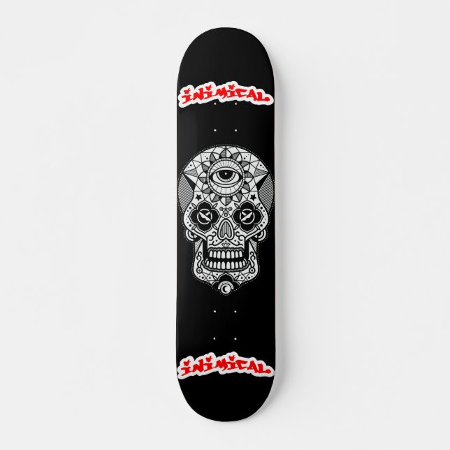 Skateboard Crâne à sucre impropre (Devant)