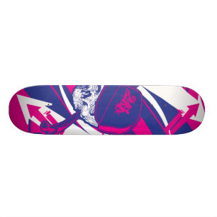 Skateboard Crâne abstrait
