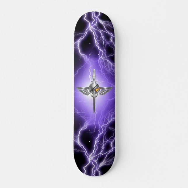 Skateboard Crâne ailé (Devant)
