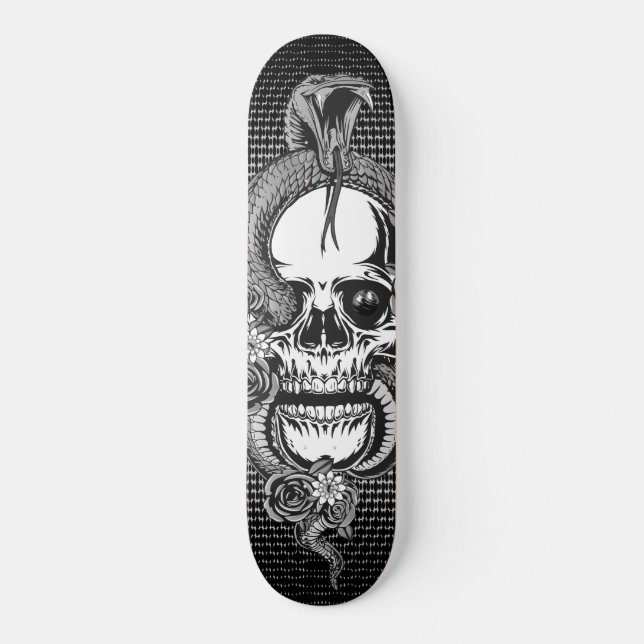 Skateboard Crâne avec viper (Recto)