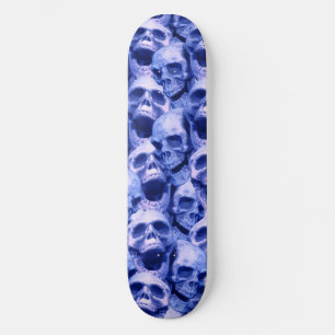 Skateboard Crâne bleu foncé