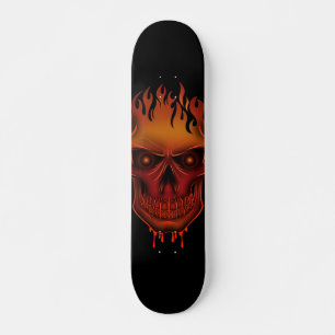 Skateboard Crâne de flamme
