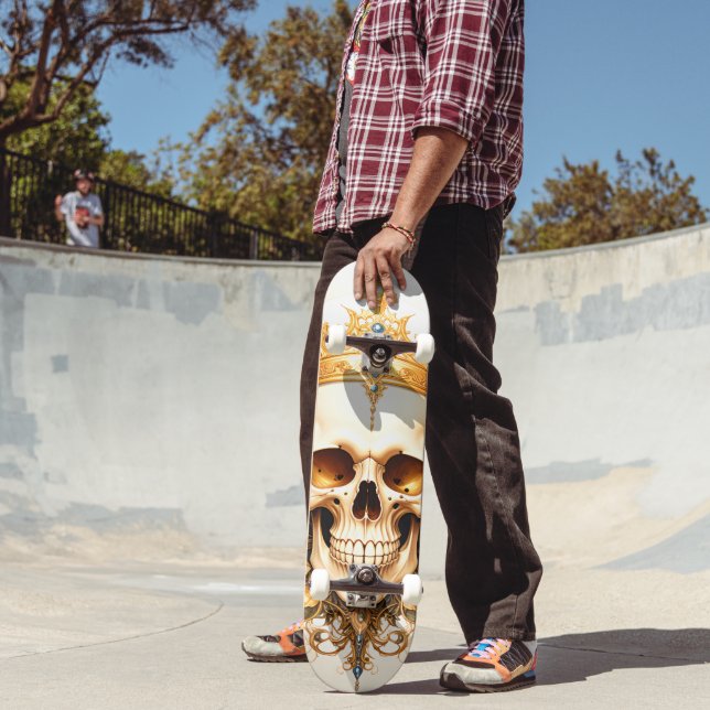 Skateboard Crâne de roi royal (Extérieur 2)