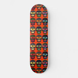 Skateboard Crâne de sucre noir