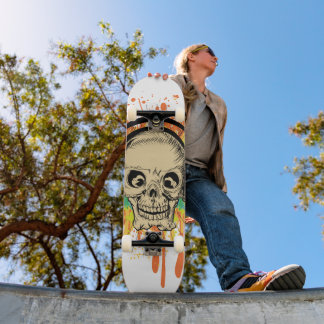 Skateboard Crâne éclaboussé