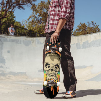Skateboard Crâne éclaboussé