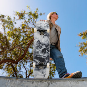 Skateboard Crâne fantôme de minuit