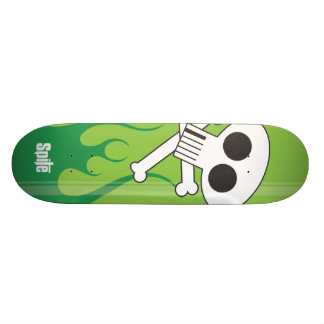 Skateboard Crâne flamboyant