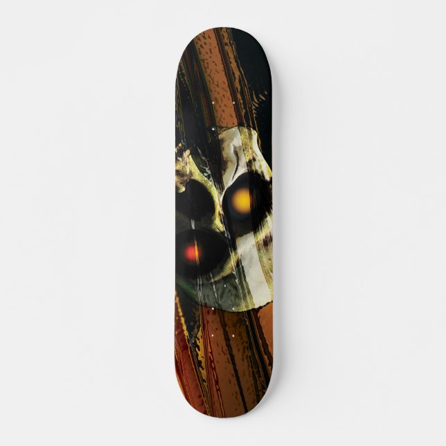 Skateboard Crâne foncé (Devant)