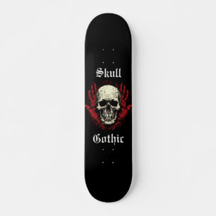 Skateboard Crâne gothique