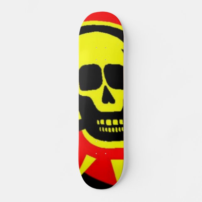 Skateboard Crâne jaune (Recto)