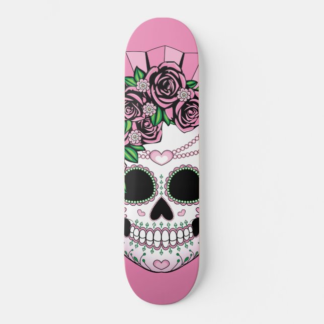 Skateboard Crâne Lady Sugar (Recto)