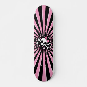 Skateboard Crâne mignon et os croisés