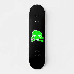Skateboard Crâne Mignon Gothique Lolita Noir & Vert