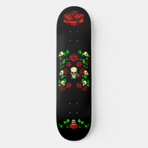 Skateboard Crâne N Roses 3D
