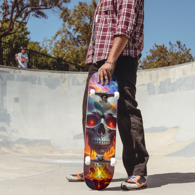 Skateboard Crâne qui fond (Extérieur 2)