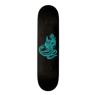 Skateboard Crâne - têtes de diable avec serpent