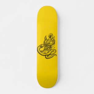Skateboard Crâne - têtes de diable avec serpent